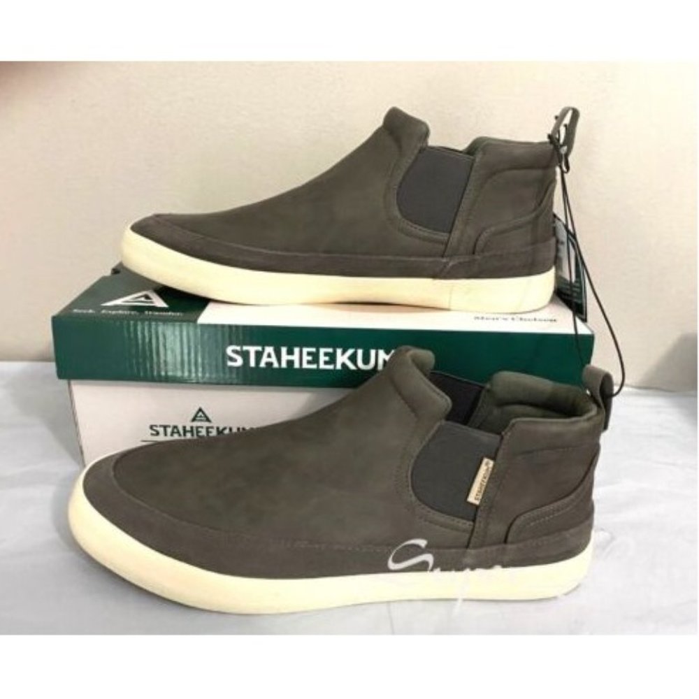 Staheekum Men's Memory Foam Mesh Lining Chelsea Shoes GRAY - Picture 2 of 8